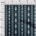 thumbnail image 1 of oneOone Tissu Lycra Polyester Rayé Tissu Imprimé Ikat par la Cour 56 Pouces de Large, 1 of 1