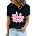 thumbnail image 2 of EGNMCR T-shirt de Pâques Chemises pour Femmes Imprimé de Pâques T-shirt à Col Rond pour Femmes Mode et Confortable Haut de Chemise pour Femmes Haut à Manches Courtes à Col Rond/chemise Femmes T-Shirts, 2 of 7