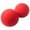 Red, variant on Peanut Massage Balls Double Lacrosse Ball Silicone Deep Tissue Massage Tool Muscle Reliefer Mobility Ball for Physical Therapy