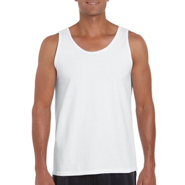 Gildan Débardeur Ultra Cotton pour Homme, m, Blanc