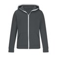 thumbnail image 2 of TIMIFIS Men's Zipper Hoodie Sweatshirt Jacket Fall Fashion Solid Lightweight Long Sleeve Jacket with Pockets, 2 of 5