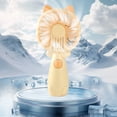 thumbnail image 4 of Cute Cat-Shaped Handheld Fan, USB Rechargeable Mini Fan, 3-Speed Portable Fan for Kids & Students, 4 of 6