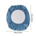 thumbnail image 3 of PRETXORVE Water Proof Bed Hats Piece Thickened Mattress Protector Fall and Winter Bedspread Bed Sheet, 3 of 6
