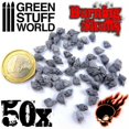 thumbnail image 2 of Green Stuff World 30x Resin Burning Skulls New, 2 of 8