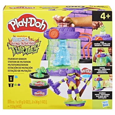 Play-Doh Les Tortues Ninja Station de mutation, coffret de pâte à modeler, loisirs créatifs pour enfants, dès 4 ans