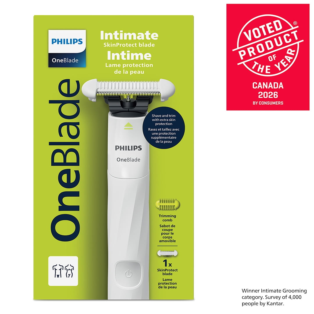 OneBlade Intimate Handle, easy & skin friendly intimate shave
