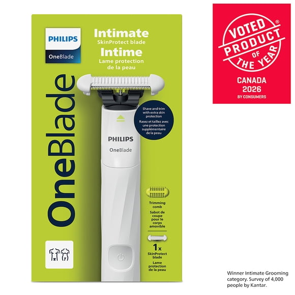 OneBlade Intimate Handle, easy & skin friendly intimate shave