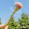 thumbnail image 4 of Langgg Makeup Brush Foundation Powder Blending Face Contouring Brushes Artificial Fiber Plating Reusable Make Up Tool Replacement Colorful, 4 of 7