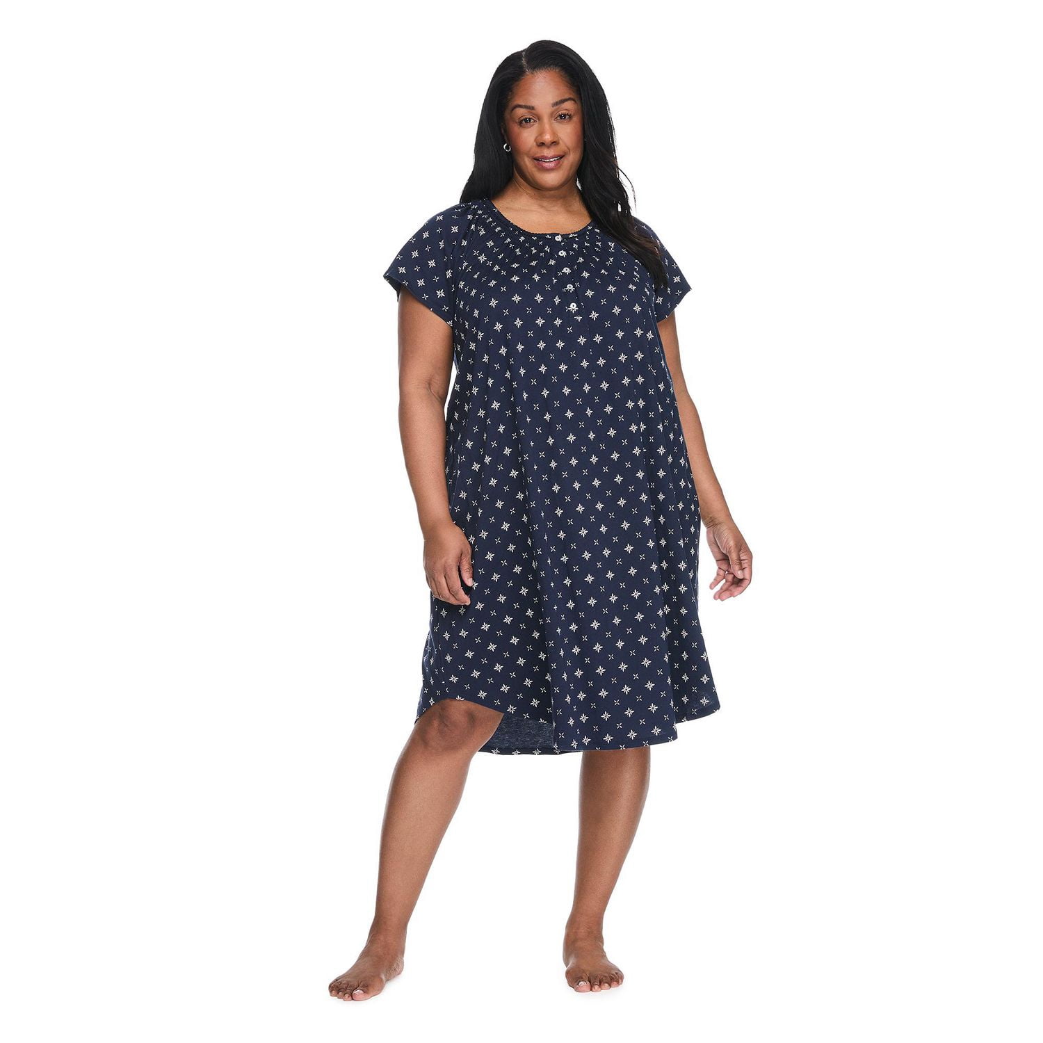 Chemise de nuit imprimée Iyla Plus pour femmes
