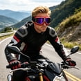 thumbnail image 2 of Over Glasses Motorcycle Goggles Soft Foam Padded Windproof Riding Eyewear with Adjustable Non-Slip Strap for Motorbike Riders, 2 of 4