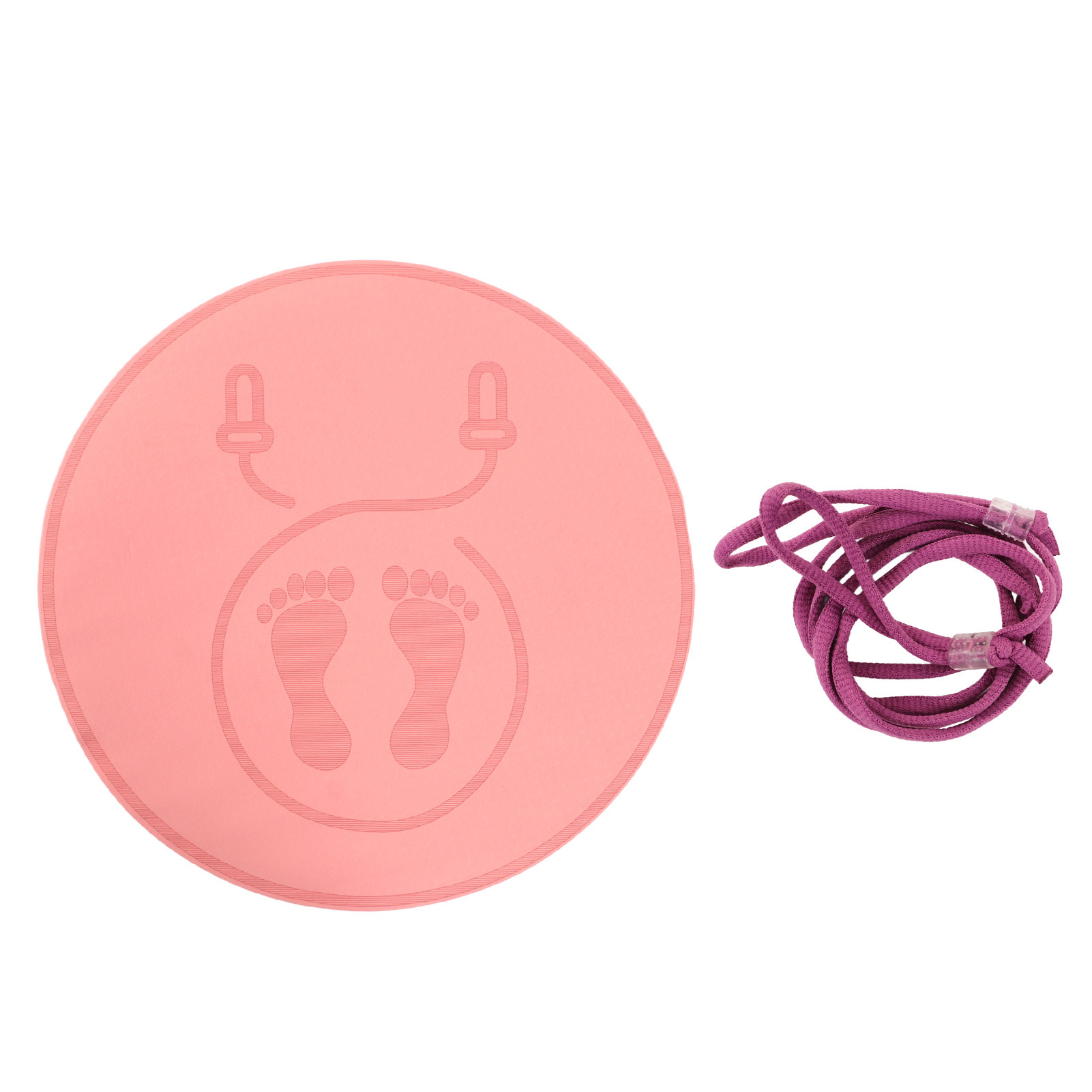 Indoor Yoga Pad,Jump Rope Mat Round Yoga Mat Workout Mat Advanced Technology