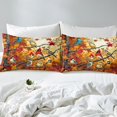 thumbnail image 3 of YST Happy Fall Autumn Bedding Set, Thanksgiving Autumn Maple Tree Birds Comforter Cover For Kids Fall Cardinal Bird Duvet Cover, Watercolor Print Bed Set Full With 2 Pillowcases, 3 of 5