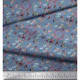 thumbnail image 3 of Soimoi Tissu Crêpe polyester Attrape-Rêves & Butterfly Imprimés de Tissu au Mètre 42 Pouces de Large, 3 of 3