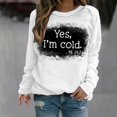 thumbnail image 1 of 50% de Réduction sur le T-shirt Imprimé Oversized Sweatshirt for Women 2023 Manches Long Chemisier Col Rond Casual Tops Sweatshirt, 1 of 5
