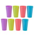 thumbnail image 3 of 8pcs Plastic Cups Water Cups Juice Cups Colorful Drinking Water Cups without Lid, 3 of 7