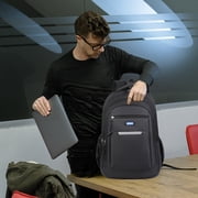 Laptop Backpack, Staron 16 Inch Business Slim Laptop Bag, Travel College School Computer Backpack Large Capacity Water Resistant, Black