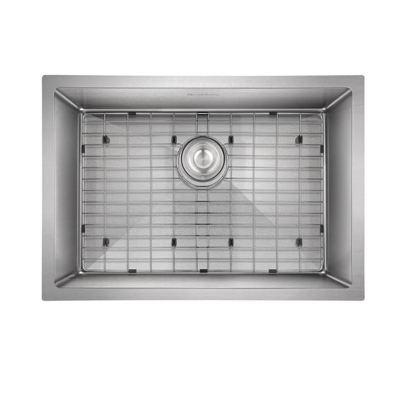 Évier de cuisine encastré simple d'akuaplus, 24 po x 18 po en acier inoxydable