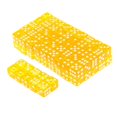 thumbnail image 2 of 100 x Translucent 16mm Six Sided Spot Dice Board Dice Spot RPG Games Yellow, 2 of 9