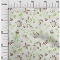 thumbnail image 2 of oneOone Velvet Light Green Fabric Florals Craft Projects Decor Fabric Printed By The Yard 58 Inch Wide, 2 of 4