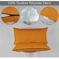 thumbnail image 4 of Vargottam Indoor/Outdoor Polyester Fabric Lumbar Pillow With Insert, All-Weather Waterproof Decorative Throw Pillow for Patio Furniture-Set of 2 - Mustard Yellow, 4 of 7