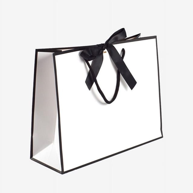 High Quality Gift Bags With Handles Bow Paper Packaging Bag With Ribbon For Wedding Birthday Party