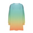 thumbnail image 4 of RXIRUCGD Womens Oversized Crewneck Sweatshirt Printed Long Sleeve Tunic Tops, Yellow, Size: M, 4 of 5