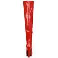 thumbnail image 4 of Unique Bargains Women's Patent Leather Platform Chunky Over Knee High Boots, 4 of 7
