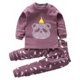 thumbnail image 1 of Pisexur Tenue d'Automne pour Bébé Fille Garçon, Ensemble 2 Pcs, Ensembles de Pyjamas pour Tout-Petit Bébé, Chandails à Col Rond à Manches Longues et Pantalons, Mode Décontractée, Ensemble de Vêtements de Nuit en Coton pour Garçons, 3 Mois à 6 Ans, 1 of 3
