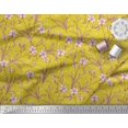 thumbnail image 3 of Soimoi Rayon Fabric Leaves & Azalea Floral Print Sewing Fabric Yard 56 Inch Wide, 3 of 3
