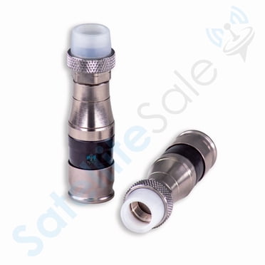 SatelliteSale Indoor/Outdoor Coaxial F-Type Fittings Weather-Seal Connectors for RG-59 Coax Cables Pack of 10 Pcs