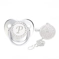 thumbnail image 1 of XZNGL Baby Pacifier 26 Letter Name Initial Clip Silicone Infant Nipple Bling Newborn Pacifier, 1 of 9