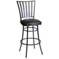 thumbnail image 1 of Stellan Commercial Grade Black Metal Swivel Counter Stool, 1 of 8