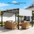 thumbnail image 2 of Outsunny 2 Pcs 16 x 4ft Pergola Shade, UV Protection Pergola Canopy, Grey, 2 of 10