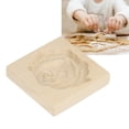 thumbnail image 4 of Wooden Cookie  Reusable Washable Carved Biscuit Press Stamp for Home Kitchen Baking, 4 of 7