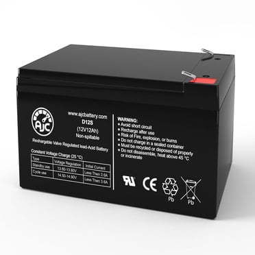 Invacare L-4 Lynx 4 Trottinette Portable à 4 Roues 12V 12Ah Batterie de Fauteuil Roulant - Il s'Agit d'Un Remplacement de Marque AJC