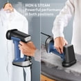 thumbnail image 4 of Rowenta Pure Force 2-in-1 Garment Steamer, Iron & Garment Steamer for Clothes, Corsican Blue, 4 of 8