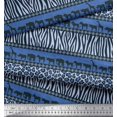 thumbnail image 2 of Soimoi Poly Georgette Fabric Animal Skin & Animals Group Fabric Prints by Yard 52 Inch Wide, 2 of 3