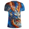 thumbnail image 4 of Qertyioot Cadeaux pour la Fête des Pères Mode Été Décontractée T-shirt Imprimé Col Rond pour Hommes, 4 of 5