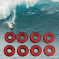 thumbnail image 3 of koolsoo 8Pcs Skateboard Bearings 8mm Precision Size ABEC-11 for Longboard Red, 3 of 9