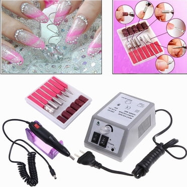 Pinkiou Kit de Perceuse Électrique pour Ongles, Machine de Pédicure, Outil, Embouts de Perceuse pour Ongles, Ensemble de Manucure pour Ongles, Art des Ongles Professionnel