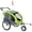 Green, variant on Aosom Dog Bike TAosom Dog Bike Trailer & Pet Stroller 2-in-1 with Suspension, White