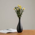 thumbnail image 4 of MasteelfCA 1Pc Simplicity Black Ceramic Vase Simulation Flowers Dried Flowers Container Household Craft Ornament, 4 of 8