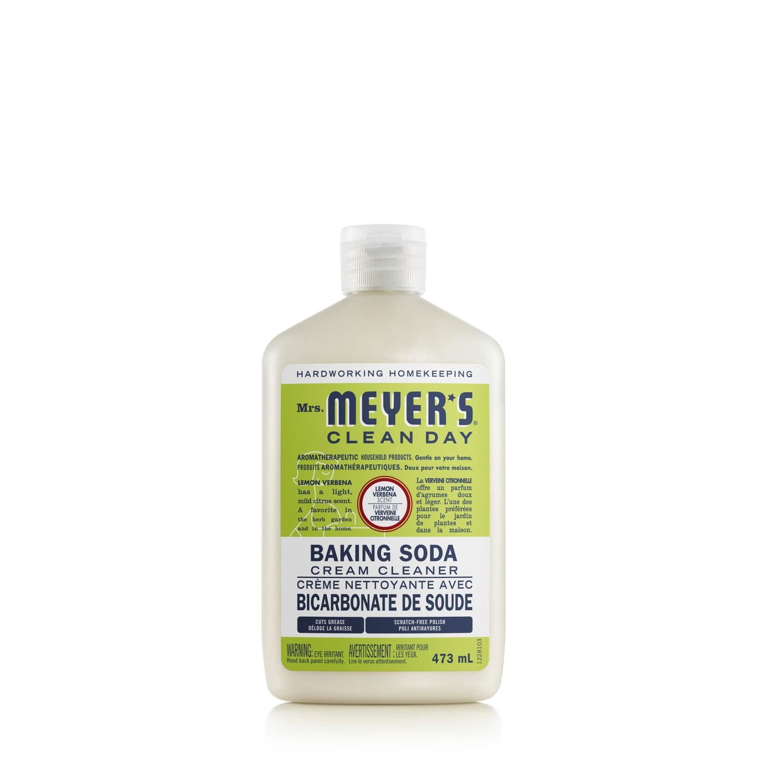 Mrs. Meyer’s Baking Soda Cream Cleaner, Natural Cleaner, Lemon Verbena, 473ml