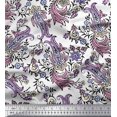 thumbnail image 1 of Soimoi Silk Fabric Leaves,Floral & Paisley Block Fabric Prints by Yard 42 Inch Wide, 1 of 3