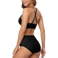 thumbnail image 4 of Charmo Womens Halter Bikini Swimsuits High Neck Two Piece Bathing Suit, 4 of 6