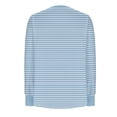 thumbnail image 3 of Lmnyox Hauts Grande Taille pour Femmes, Manches Longues Surdimensionnées, Col Rond, Chemises Plissées, Blouses Décontractées Mode, 3 of 6