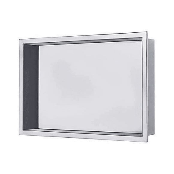 niche de Douche 12"x20 Pouces en Acier Inoxydable - Chrome