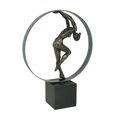 thumbnail image 1 of Sagebrook Home Resin Dancer Circle Sculpture,Bronze, 1 of 1