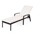 thumbnail image 1 of Topbuy Chaise Longue Inclinable de Patio en Rotin Osier, Bain de Soleil, Dossier Réglable, 1 of 3