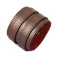 thumbnail image 4 of Baohd Multi-color Double Tour PU Leather Wide Bracelet Cuff Men Accessory Coffee 1Set, 4 of 6